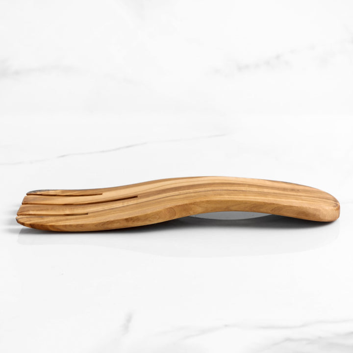 wood salad service